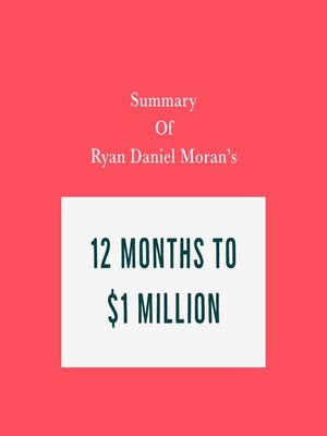 cover image of Summary of Ryan Daniel Moran's 12 Months to $1 Million